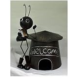 GT-5374 アイアンガーデンプロダクト（アリ WeLCome） サイズ 33cm×24cm×H41cm【ガーデンインテリア】