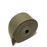 ECOKIJI(エコキジ)薄手 カバンテープ 厚み約1.4mm 綿ぽいポリエステル(幅50mm(長さ5m)カーキ(KTS50K5)