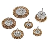 Silverline 875834 1/4-Inch Shank Wire Wheel and Cup Brush, 6-Piece [並行輸入品]
