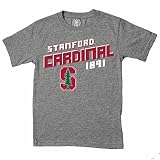 Wes and Willy Stanford Cardinal Youth NCAA Biggest Fan Tシャツ – チャコール、 Youth Large ブラック