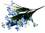 EOZY シミュレーション 花 蘭花 造花 手作りブーケ ウエディングブーケ 結婚式 イベント パーティー用 ホーム 撮影 プレゼント 気分転換 ブルー