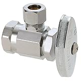 真鍮クラフトor17 X c1水供給ライン角度ストップバルブ、1 / 2 " x 3 / 8 "