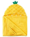 カーターズ Carter's フード付き タオル Pineapple Hooded Towel フリーサイズ & モスリン ウォッシュタオル付き