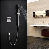 Tophome 埋込形シャワー水栓 浴室用水栓　レインシャワー 節水 レインハンドシャワー　シャワー製品　真鍮　光沢