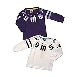 子供服　ベビー　ロンＴ　ロゴプリントベビーちゃん アメカジＴシャツ アメカジ 80 ホワイト