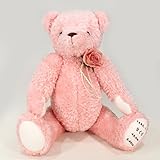 体重ベア　ピンク（ピンクコサージュ付ウェイトドール）完成品