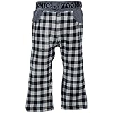 2016年 春物 ZOOMIC ズーミック トビ裏毛 バッファローチェック ロングパンツ ホワイト◇90cm