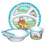 Garfield 5-Piece Children's Melamine Tableware Set by R&D Enterprises/Motorhead Products