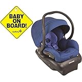 Maxi-Cosi IC277DZZK Mico 30 Infant Car Seat - Vivid Blue With Baby On Board Sign by Maxi-Cosi