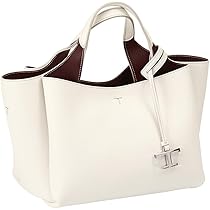 m*i様 TOD'S ブラック ホワイト ハンドバッグ Man ブラック トッズ レザー DI バッグ ラージ