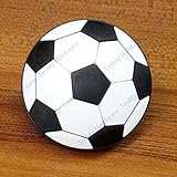 Dagly（TM）かわいいサッカーサッカーソフト家具キャビネットの引き出しのドアのための単一の穴ノブを引くハンドル