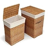 Badger Basket - 2-Hamper Set, Natural by Badger Basket