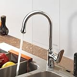 LightInTheBox Sprinkle – センターセットシングルハンドル真鍮キッチンfaucet-chrome仕上げ
