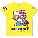 ベビードール サンリオ ハローキティメガネTシャツ 子供服 HELLO KITTY 80cm イエロー