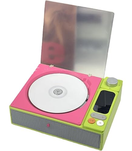 Amazon.co.jp: レトロな CD プレーヤー、充電式、ポータブル