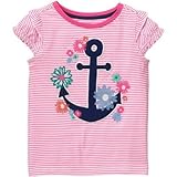 ジンボリー GYMBOREE/ アンカーティ ホットピンクストライプ トップス半袖Tシャツ 6～12ヶ月【並行輸入】