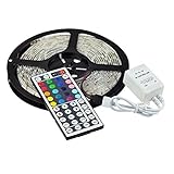 EconoLed 16.4FT SMD 5050 Waterproof 300LEDs RGB Flexible LED Strip Light Lamp + 44Key IR Remote Cont