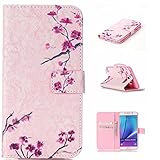 Galaxy Note 5 ケース Zeebox 手帳型ケース カード収納 横開き Samsung Galaxy Note 5 用 高品質 液晶保護 カバー 生涯補償付き (ピンク #3)