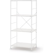 0410-202 ユニットシェルフ　ラック　白 Amazon｜無印良品 ステンレスユニットシェルフ・ステンレス棚セット
