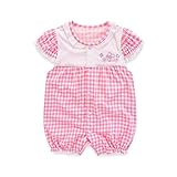 TopCotton 新生児 出産祝い 女の子 ロンパース (ピンク, 60-70cm)