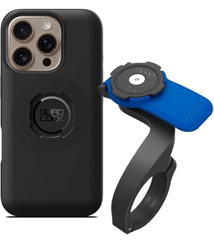 Quad Lock バイク用マウント＆iPhone17Proケースセット Amazon.co.jp: クアッドロックアウト フロント PRO ハンドルバー