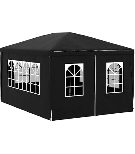 Amazon.co.jp: vidaXL 12側壁付きホワイトパーティーテント 8x4 m PE