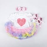 1 set Replace Clothes Suit for 20"- 22" Reborn Doll Baby Clothes Dress Headdress Shoes 3 in1