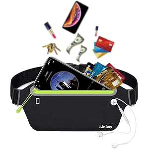 【ランニングポーチ】 Linkax ウォーキングポーチ ジョギング ウェストバッグ 大容量 防水 スポーツ用 レディース･メンズ兼用