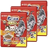 ねこ元気 複数ねこ用 お魚とお肉のスペシャルブレンド まぐろ・かつお・白身魚・チキン入り 5kg×3個セット
