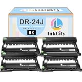 【InkCity】Brother(ブラザー)用 DR-24J ドラムユニット【Black×4本】大容量 互換ドラムカートリッジ【純正品と互換可能/高発色/個別包装/安心サポート】対応機種：MFC-L2750DW、MFC-L2730DN、DCP-L2550DW、DCP-L2535D、FAX-L2710DN、HL-L2375DW、HL-L2370DN 、HL-L2330D