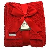 MEG Original Minky Dot Baby Blanket Red/Red by MEG Original