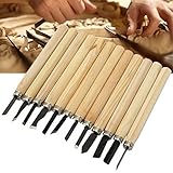 New Arrival High Quality 12Pcs/Set Wood Carving Chisels Knife for Basic Woodcut Working DIY Tools an