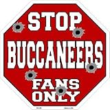 スマートブロンドBuccaneersファンのみメタルノベルティOctagon Stop Sign bs-186
