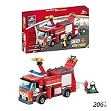 Kazi FireシリーズBuilding BlocksセットFire Fight Car with Mini Figure 206 Pieces