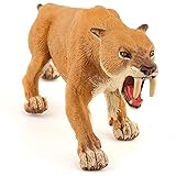 Papo Collectable Model Animal Toy - Smilodon Saber-toothed Tiger - Prehistoric Figure [並行輸入品]