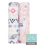 aden + anais (エイデンアンドアネイ) 【日本正規品】モスリンコットン おくるみ2枚セット(トレイルブルーム) 2pack swaddles (trail blooms) 4044