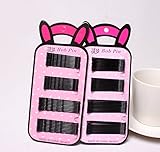 【爱莉セレクトショップ】76点セット 波型 フラット形 スマートキュート 強力アレンジピン 黒