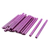20 Pcs 0.28" x 4" Purple Glitter Electric Hot Melt Glue Stick Adhesive [並行輸入品]