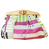 KILLYEDNA(キリーエドナ) 木製口金クラッチバッグ・革紐ストラップ付 (ミュージックスコア (楽譜))