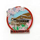 ピンバッジ 清水寺 ピンバッチ お土産 和風 日本 観光 ご当地 古風 伝統 民芸品 旅行