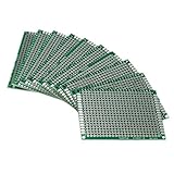 SODIAL(R) 10xダブルサイド 5x7cm PCB ストリップボード　回路プロトタイプトラック