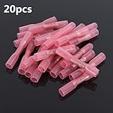 20個断熱熱収縮バットワイヤ電気圧着端子コネクタ18 – 22 AWG