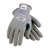 MaxiCut 19-D475/L Seamless Knit Dyneema/Engineered Yarns Glove with Nitrile Coated Foam Grip on Palm
