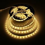 LEDMO Flexible LED Strip Lights,DC12V LED Light Strips Waterproof,300 SMD2835 LEDs,Warm White 2800K,