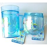 ディズニー プリンセス トイストーリー　ウォーター マグ プラカップ コップ　長型丸型セット (トイストーリー長丸２個セット)