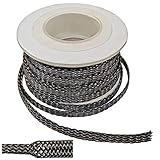 1" Tinned Copper Metal PET Expandable Braided Sleeving - 50FT [並行輸入品]