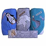 Penguin/Polar Bear/Seal Hooded Bath Towel Set, 3 Pack, Frenchie Mini Couture by Frenchie Mini Coutur