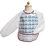 (ニニータ)ninita　お食事エプロン 長袖エプロン 袖付きエプロン/F.車柄