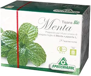 Amazon 爽やかな ミントティー オーガニック ティーバッグタイプ スペッキアソル社 イタリア産 Italian Mint Tea By Specchiasol スペッキアソル社 イタリア Specchiasol Italia 植物茶 通販