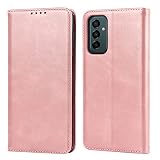 【Hamany】 galaxy m23 5g ケース Samsung Galaxy M23 5G / F-23 ケース 手帳型 収納 galaxy m23 ケース 耐衝撃 耐久性 耐摩擦 マグネット式 レザー カバー -ファッションローズゴールド